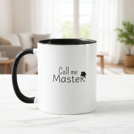 Call me Master - Customizable Mug - Degree - Mugg