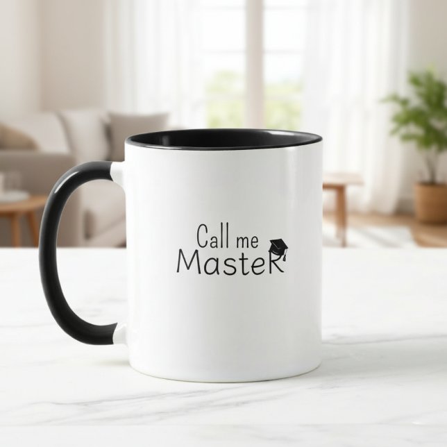 Call me Master - Customizable Mug - Degree -  Mugg (Skapare uppladdad)