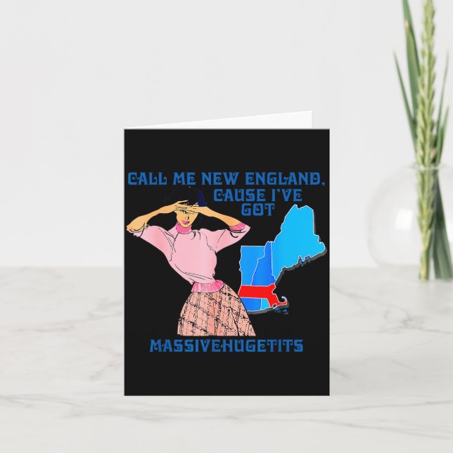 Call Me New England, Cause I Got Mivehuge Funny  Kort (Framsida)