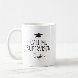 Call Me Supervisor Personalized Name Kaffemugg