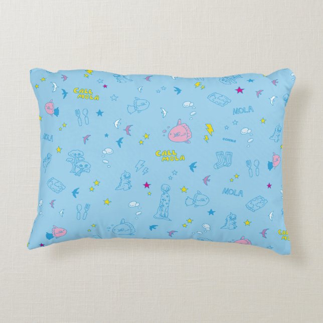 CALL MOLA Cushion（Sky Blue） Prydnadskudde (Baksidan)