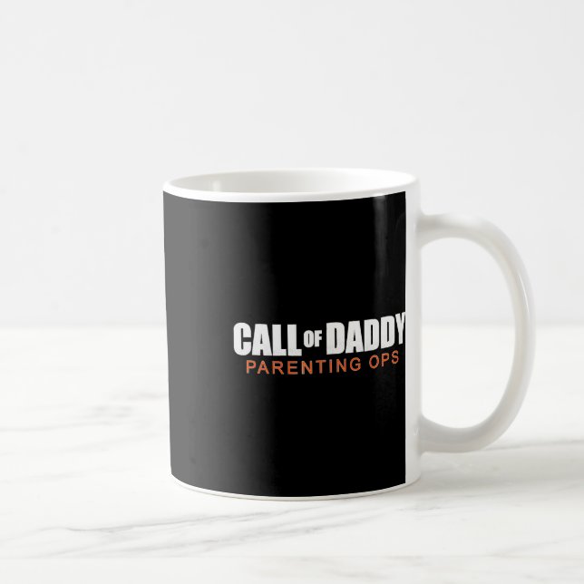 Call Of Daddy Parenting Ops Gamer Dad Humor  Kaffemugg (Höger)