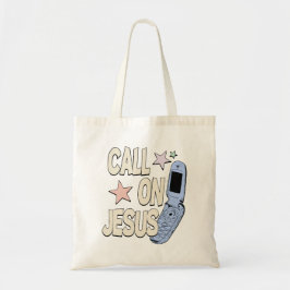 Call on Jesus – Retro Faith Design Tygkasse