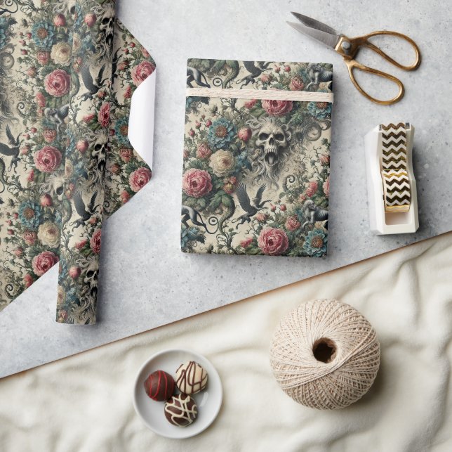 Call to the Night Gallery – Gothic Victorian Presentpapper (Hantverk)