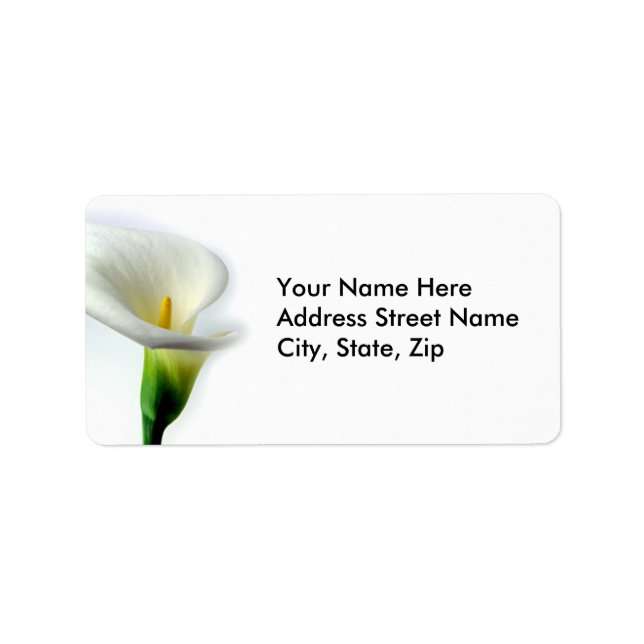 Calla Adressetikett (Framsidan)