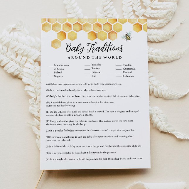 CALLA Baby Traditions Värld runt Game Inbjudningar (Skapare uppladdad)