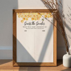 CALLA Bee gissar att Genderna babyskor Poster