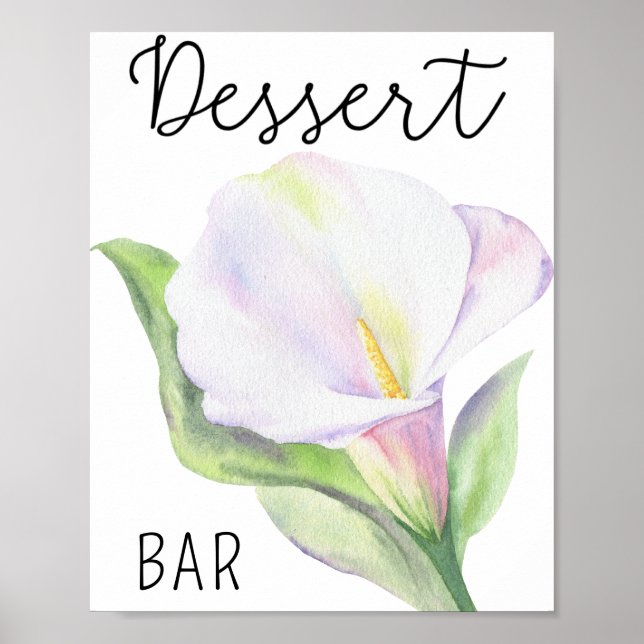 Calla-blomman - Dessert pub poster (Framsidan)