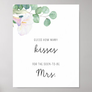 Calla-blomman - Hur många kisses möhippa-spel Poster