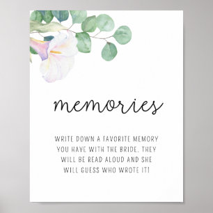 Calla-blomman - Minnen med briden poster
