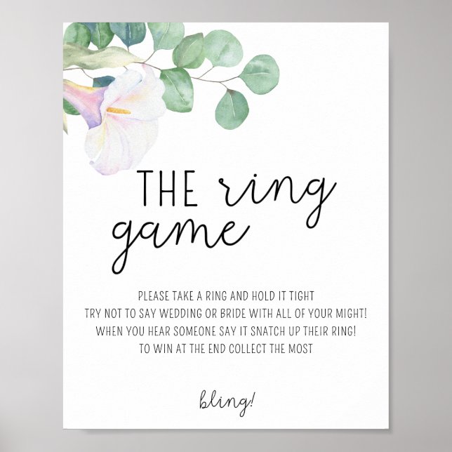 Calla-blomman - Sätt ring på spel poster (Framsidan)
