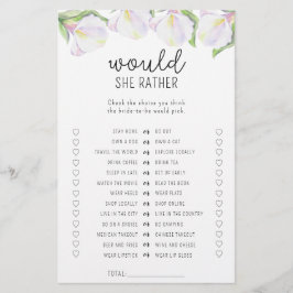 Calla-blomman - skulle hon hellre vilja ha möhippa