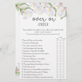 Calla-blommor - Över- eller Under-möhippa-spel