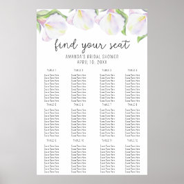 Calla-blommor - Sittdiagramskum Poster