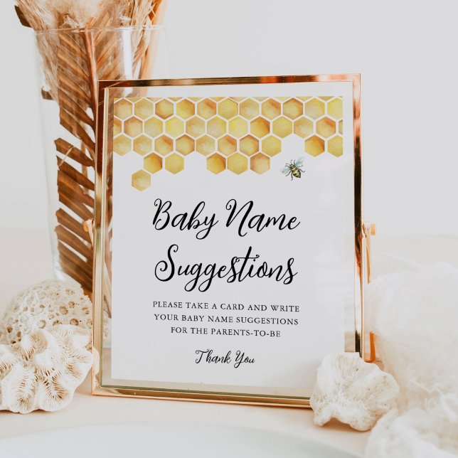 CALLA HonungsBee Baby Namn Ideas-speltecken Poster (Skapare uppladdad)