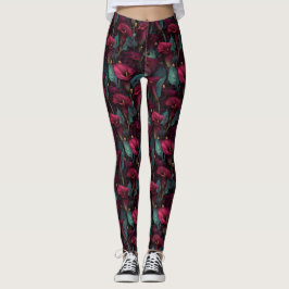 Calla Lilies Blommig Alla Hjärtans Dag Present Trä Leggings