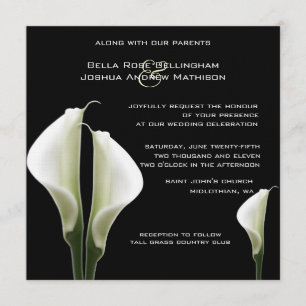 Calla Lilies bröllopsinbjudan Inbjudningar