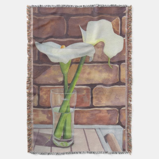 Calla Lilies Filt (Framsidan Vertikal)
