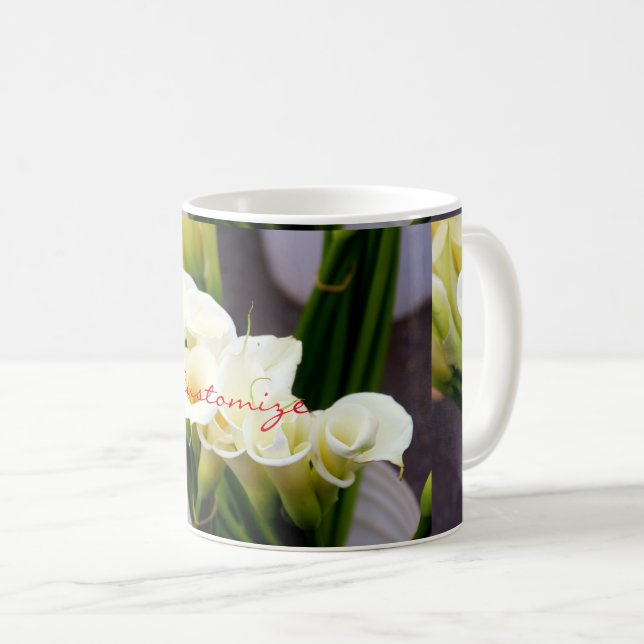 Calla lilies kaffe mugg (Framsida höger)