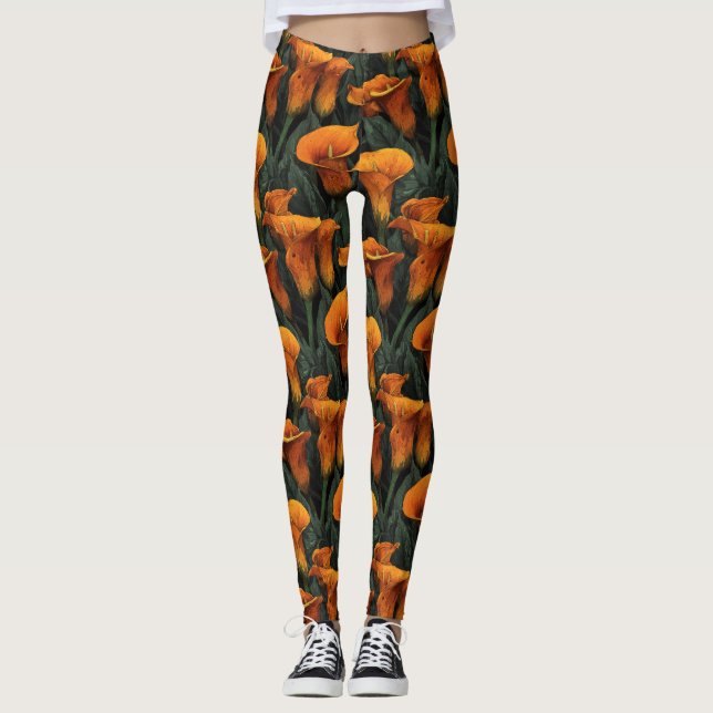 Calla Lilies Kronblad Födelsedagspresentidéer  Atl Leggings (Framsida)