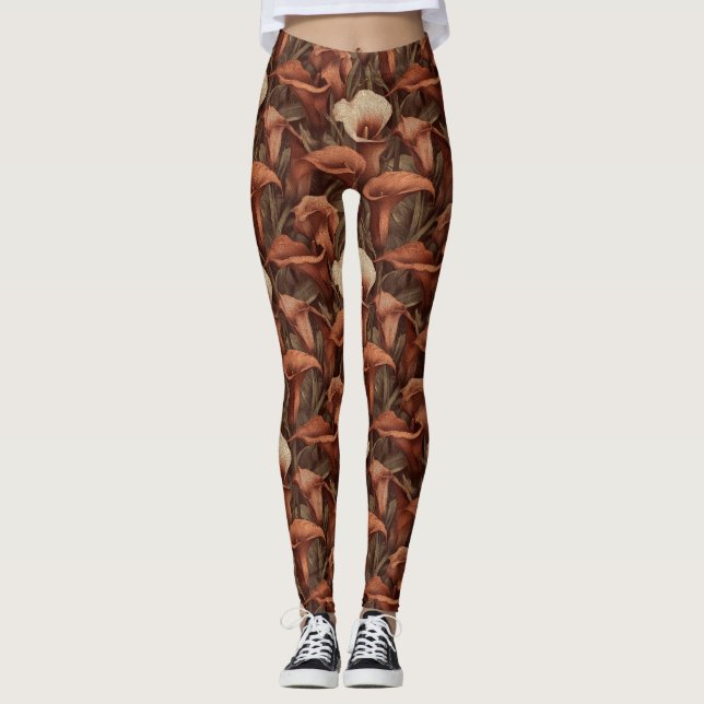 Calla Lilies kronblad maka födelsedagspresent  Atl Leggings (Framsida)
