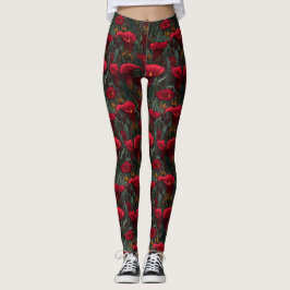 Calla Lilies kronblad valentinpresenter Capri Yoga Leggings