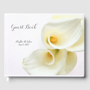 Calla lilies overhead closeup gästböcker