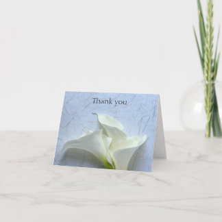 Calla lilies på dekorativ Tack Kort