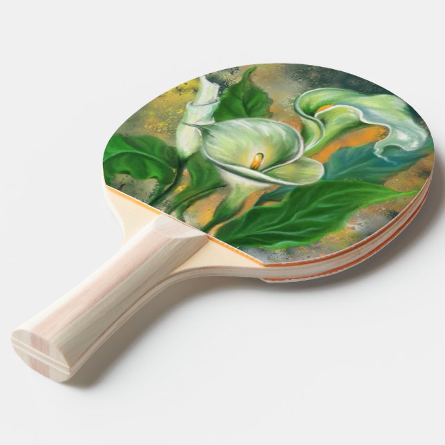 Calla Lilies Ping Pong Paddle Pingisracket (Frontvinkel)