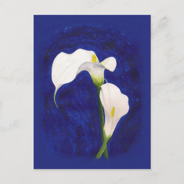 calla lilies-postkort vykort (Framsida)