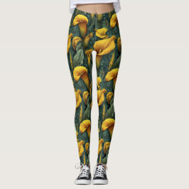 Calla Lilies Trädgård Mors Dag Present Graviditet Leggings