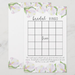 Calla liljor - Bröllopsduschbingo spel