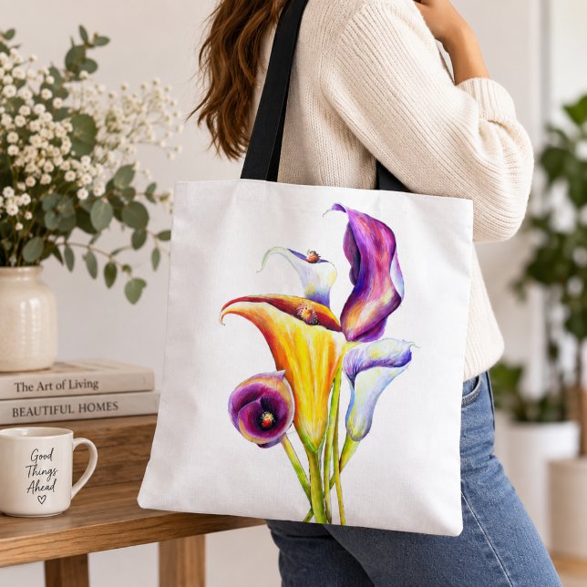 Calla liljor tygkasse (Skapare uppladdad)