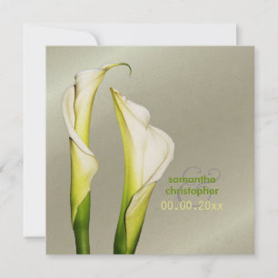 Calla lillies/bröllopsinbjudningar inbjudningar
