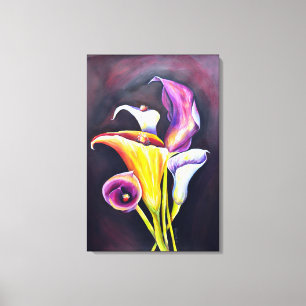 Calla Lillies Canvastryck