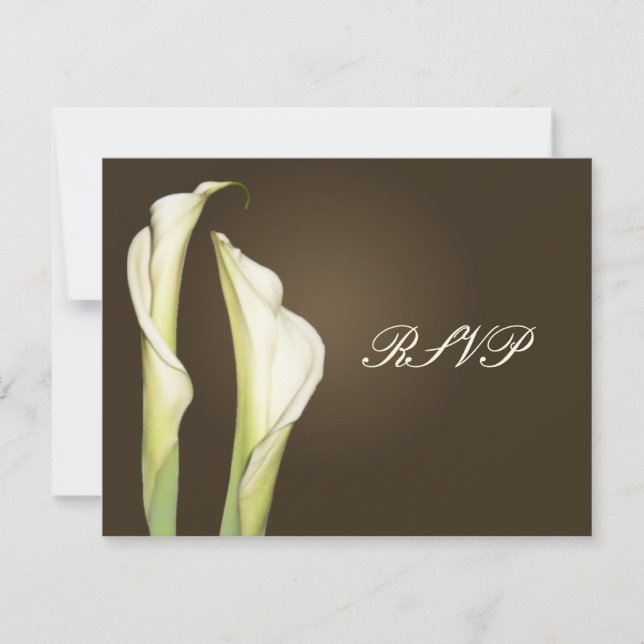 Calla Lillies OSA kort kräver 5 x 7 inbjudningar (Framsida)