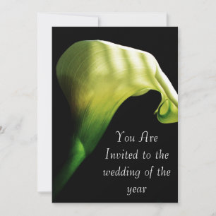 calla lilly bröllopsinbjudan inbjudningar