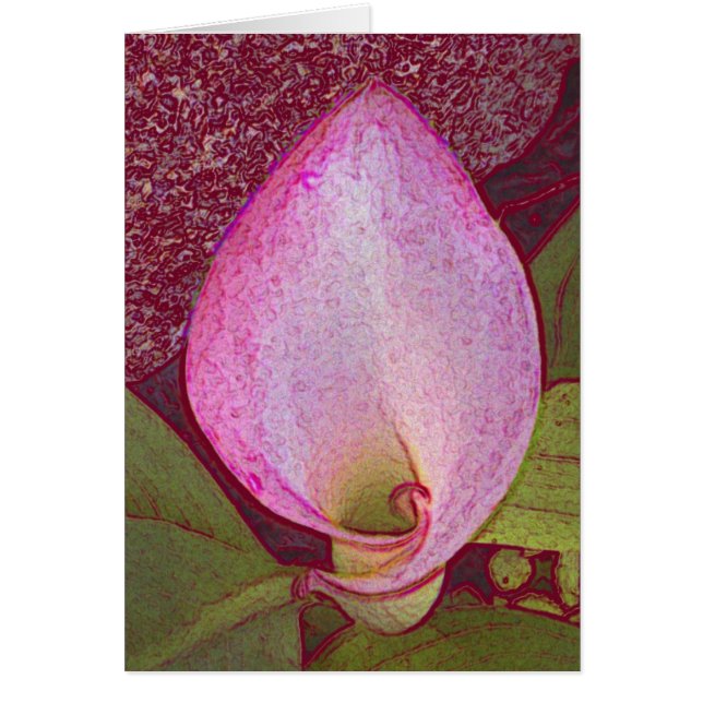 Calla Lilly Hälsningskort (Framsidan)