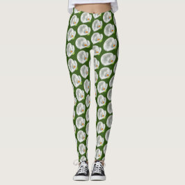 Calla Lilly Mönster Leggings