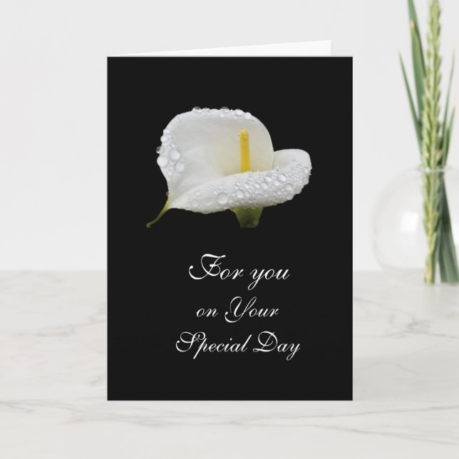 Calla Lilly: Speciell dag Kort (Framsida)