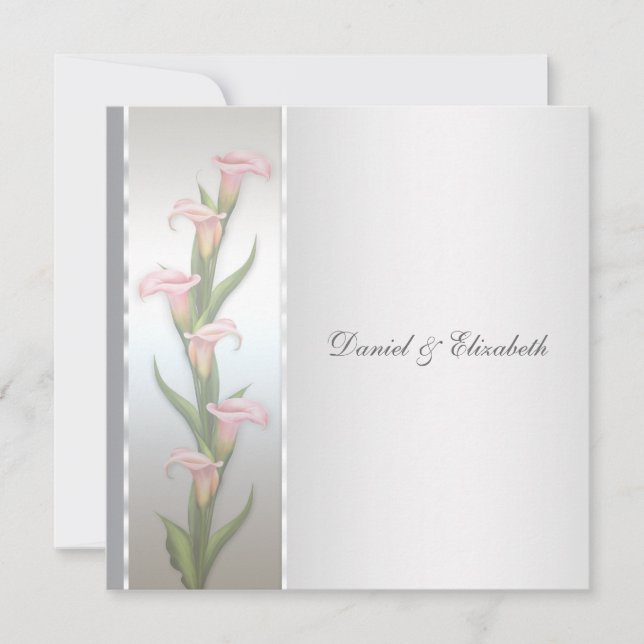 Calla Lily 25-årsdagen Party Inbjudningar (Framsida)