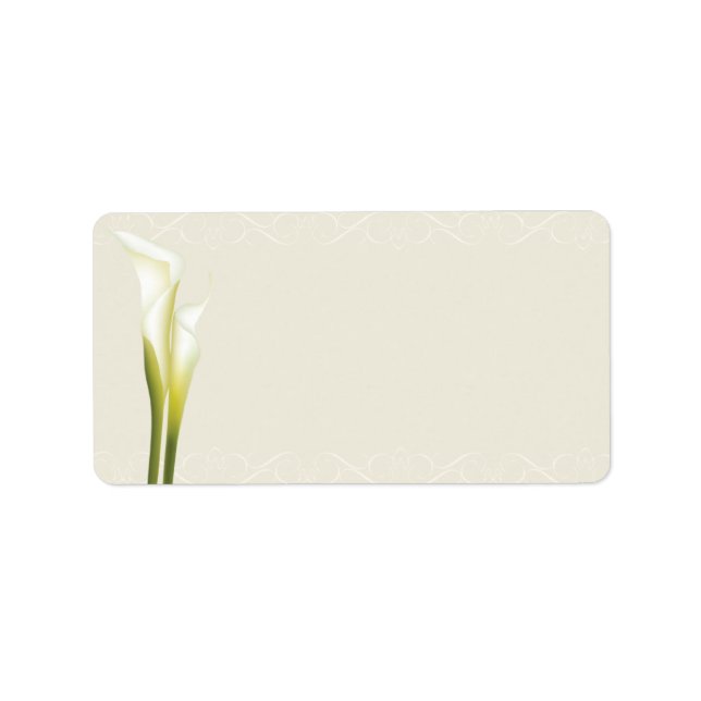 Calla Lily Adressetiketters Adressetikett (Framsidan)