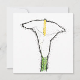 Calla Lily Anteckningskort