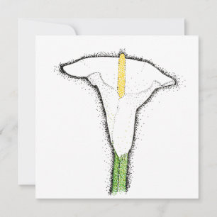 Calla Lily Anteckningskort