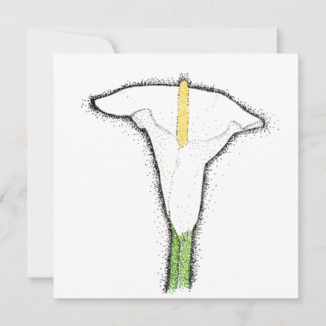 Calla Lily Anteckningskort (Framsida)