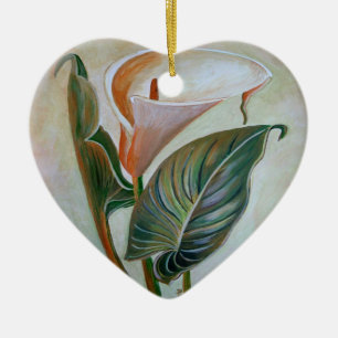Calla Lily Beresh Botanical Art Julgransprydnad Keramik