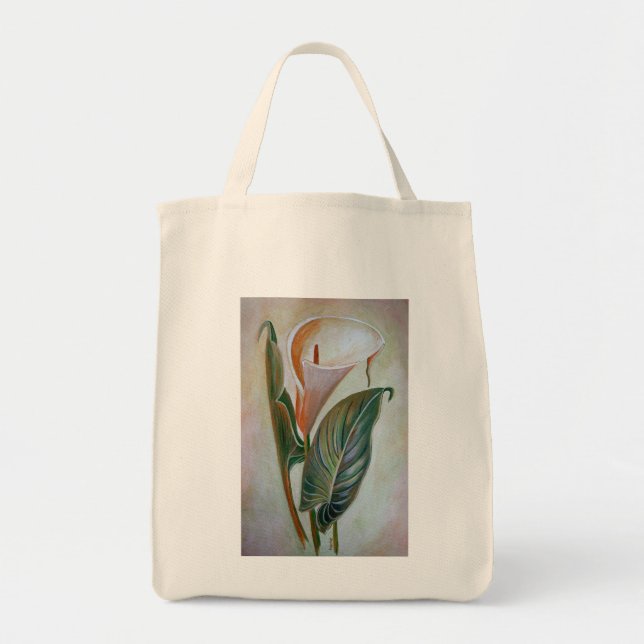 Calla Lily Beresh Botanical Art Tygkasse (Framsidan)