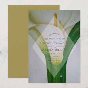 Calla Lily Bröllop Inbjudningar