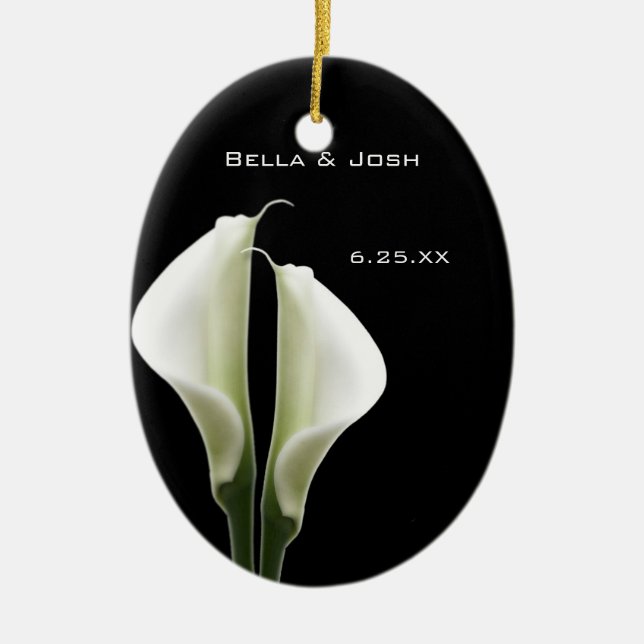 Calla Lily Bröllop Ornament (Framsidan)