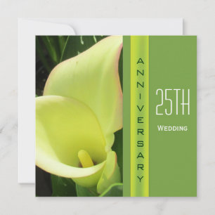 Calla Lily Bröllopsjubileumsinbjudan Inbjudningar
